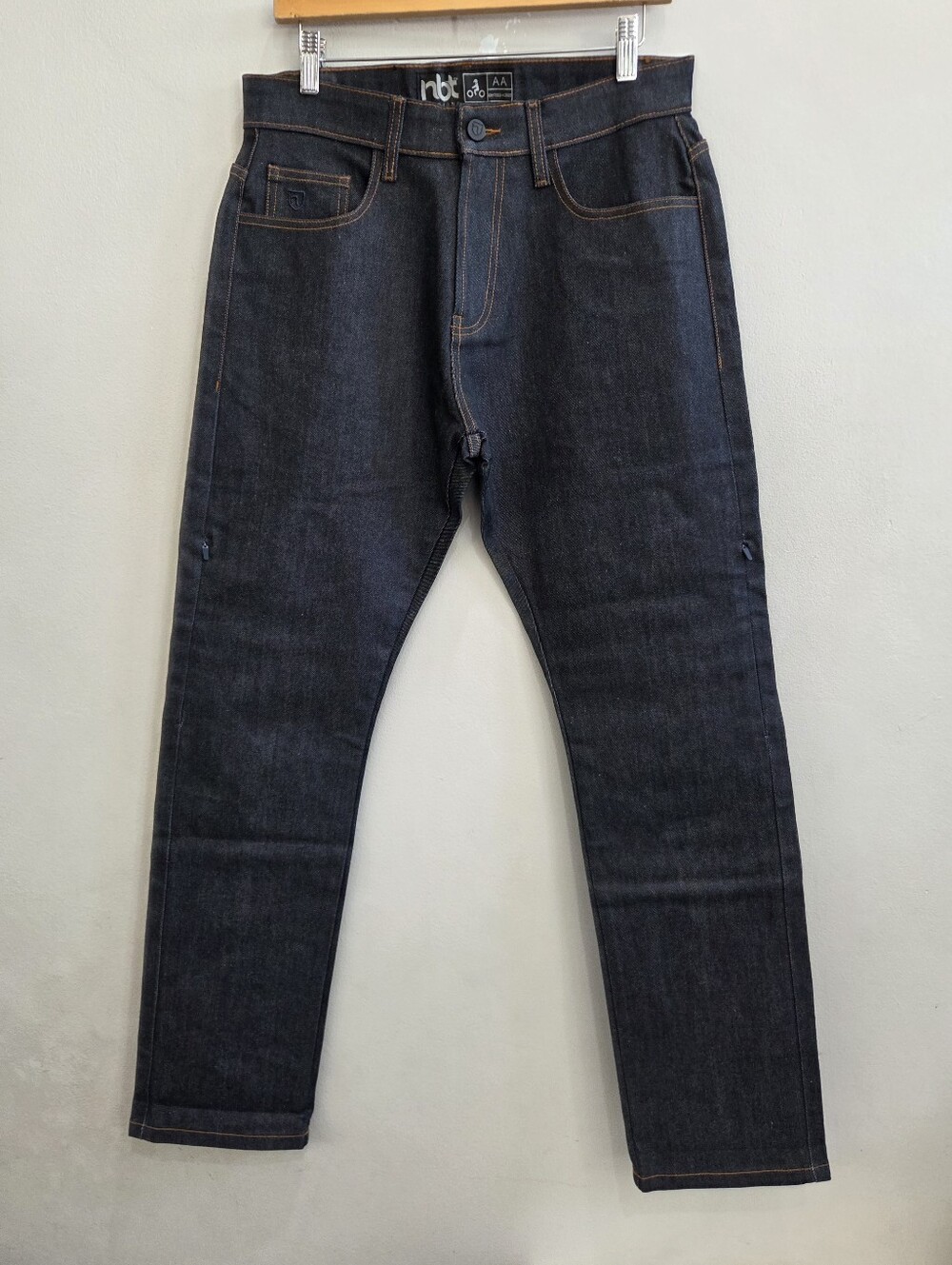 NBT The Guardian AA Motorcycle Jeans Blue 32x32 Straight Cut Selvedge Denim